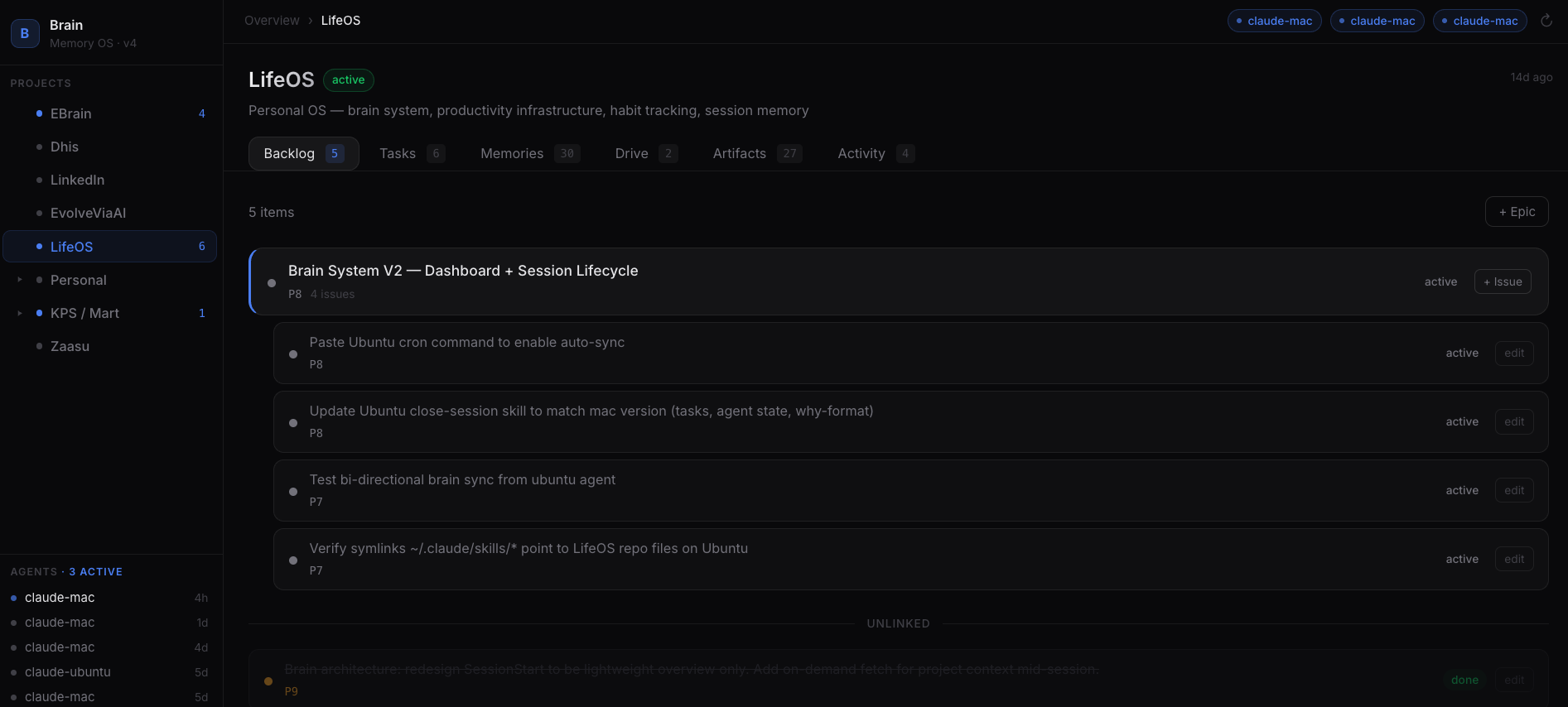 Mindbase Dashboard